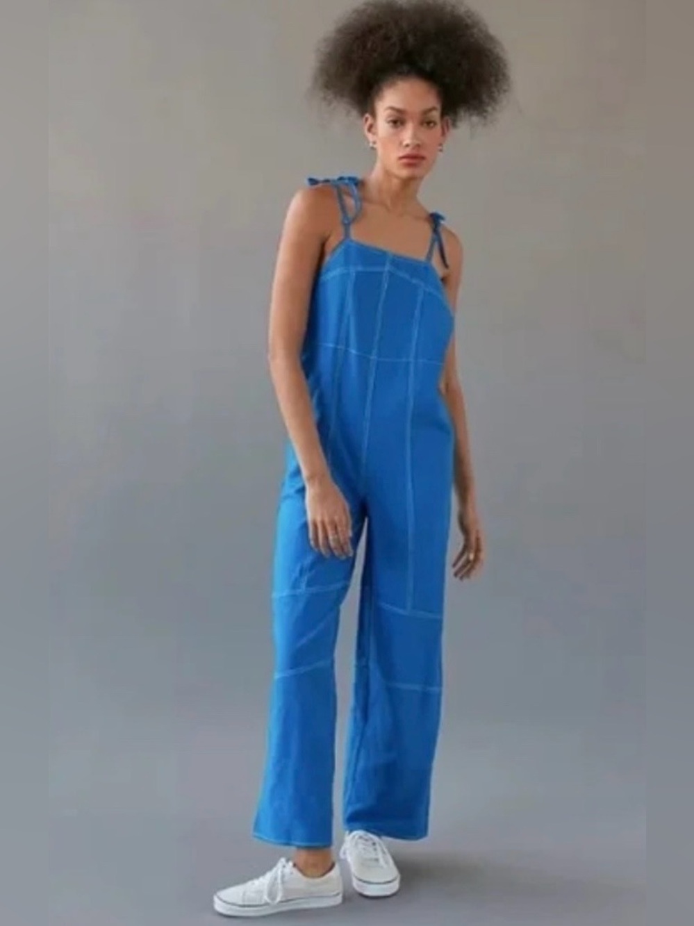 Urban Outfitters Harley Loose Fit Linen Blend Overalls / Dungarees / Jumpsuit